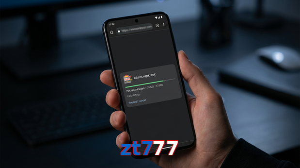Main screen of Zt777 apk page for PK players